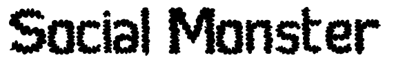 Social Monster font preview